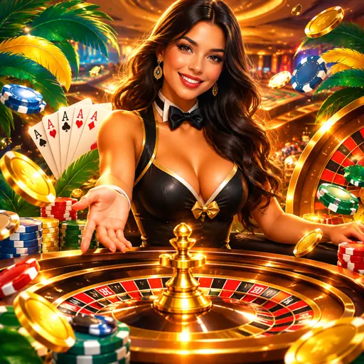Roleta ao vivo girando em estúdio de cassino com crupiê e iluminação profissional